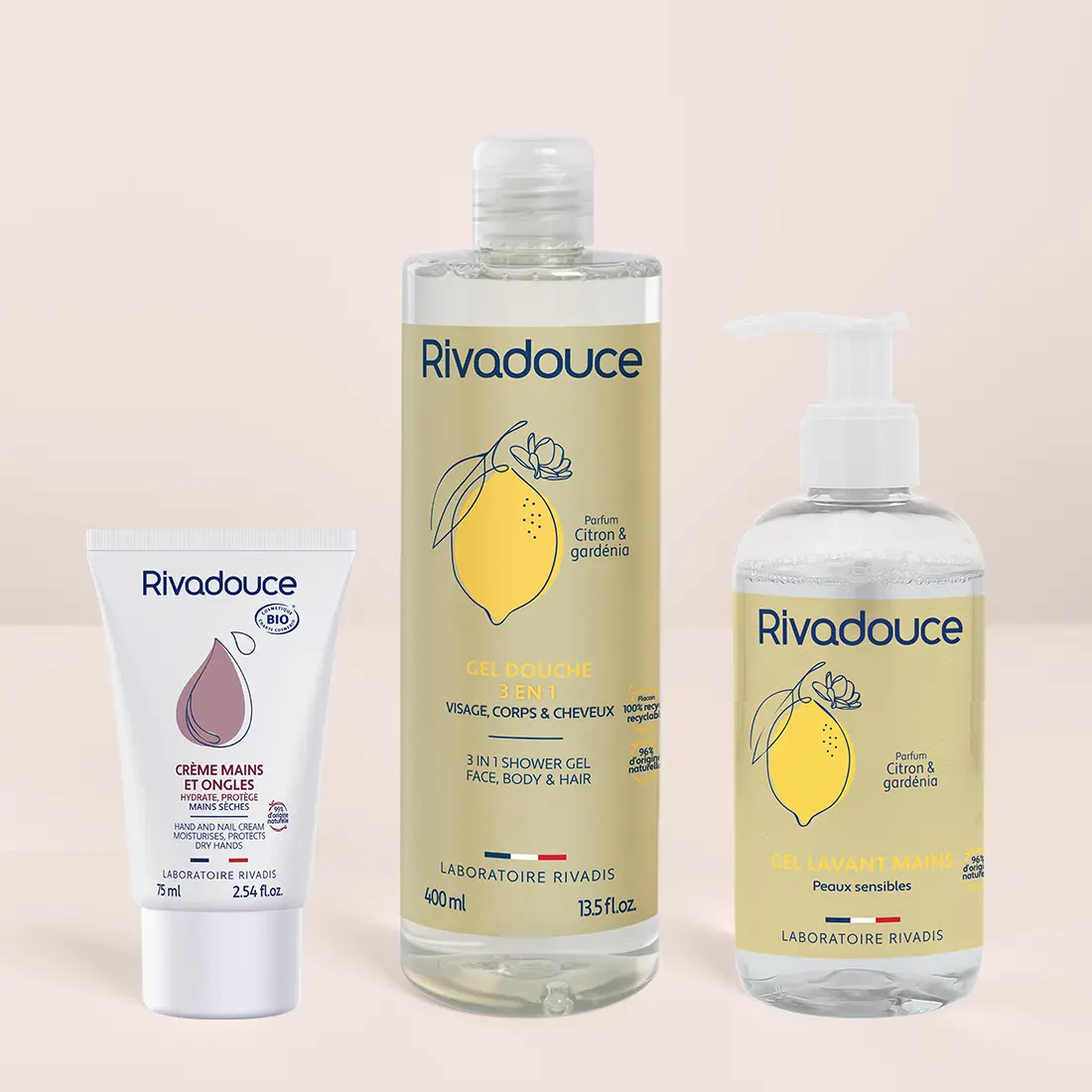 Trio citron et douceur